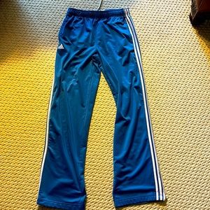 adidas Originals Blue Track Pants with White Stripes